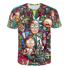 Load image into Gallery viewer, 2018 Rick and Morty By Jm2 Art 3D t shirt Men tshirt Summer Anime T-Shirt Short Sleeve Tees O-neck Tops Drop Ship