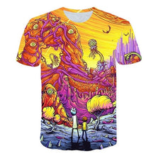Load image into Gallery viewer, 2018 Rick and Morty By Jm2 Art 3D t shirt Men tshirt Summer Anime T-Shirt Short Sleeve Tees O-neck Tops Drop Ship