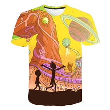 Load image into Gallery viewer, 2018 Rick and Morty By Jm2 Art 3D t shirt Men tshirt Summer Anime T-Shirt Short Sleeve Tees O-neck Tops Drop Ship