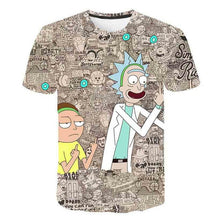 Load image into Gallery viewer, 2018 Rick and Morty By Jm2 Art 3D t shirt Men tshirt Summer Anime T-Shirt Short Sleeve Tees O-neck Tops Drop Ship