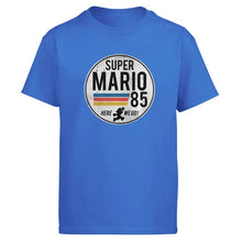 Load image into Gallery viewer, Super Mario 85 Tshirt Men T Shirt Tshirts 2019 Summer Cotton Short Sleeve Black White Harajuku T-Shirt Tees Short Sleeve Tops