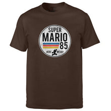 Load image into Gallery viewer, Super Mario 85 Tshirt Men T Shirt Tshirts 2019 Summer Cotton Short Sleeve Black White Harajuku T-Shirt Tees Short Sleeve Tops