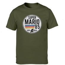 Load image into Gallery viewer, Super Mario 85 Tshirt Men T Shirt Tshirts 2019 Summer Cotton Short Sleeve Black White Harajuku T-Shirt Tees Short Sleeve Tops