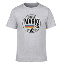 Load image into Gallery viewer, Super Mario 85 Tshirt Men T Shirt Tshirts 2019 Summer Cotton Short Sleeve Black White Harajuku T-Shirt Tees Short Sleeve Tops