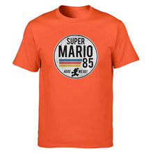 Load image into Gallery viewer, Super Mario 85 Tshirt Men T Shirt Tshirts 2019 Summer Cotton Short Sleeve Black White Harajuku T-Shirt Tees Short Sleeve Tops