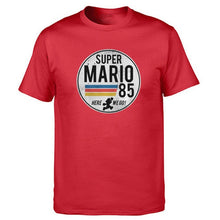 Load image into Gallery viewer, Super Mario 85 Tshirt Men T Shirt Tshirts 2019 Summer Cotton Short Sleeve Black White Harajuku T-Shirt Tees Short Sleeve Tops